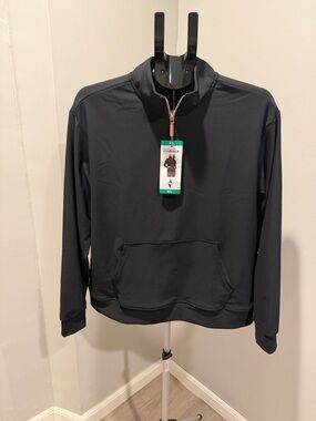 Skechers Women Black Half-Zip Lightweight Pullover